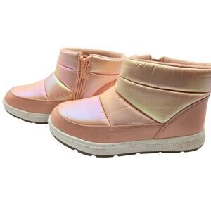 Jack & Kate 2 Pink Girl's Insulated Snow Winter Ankle Boots Shoes Child's Kid's